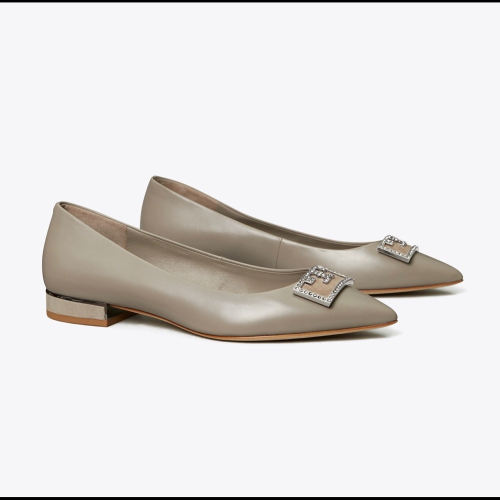 Brand new Tory Burch GiGi Flat Gray - Picture 4 of 8